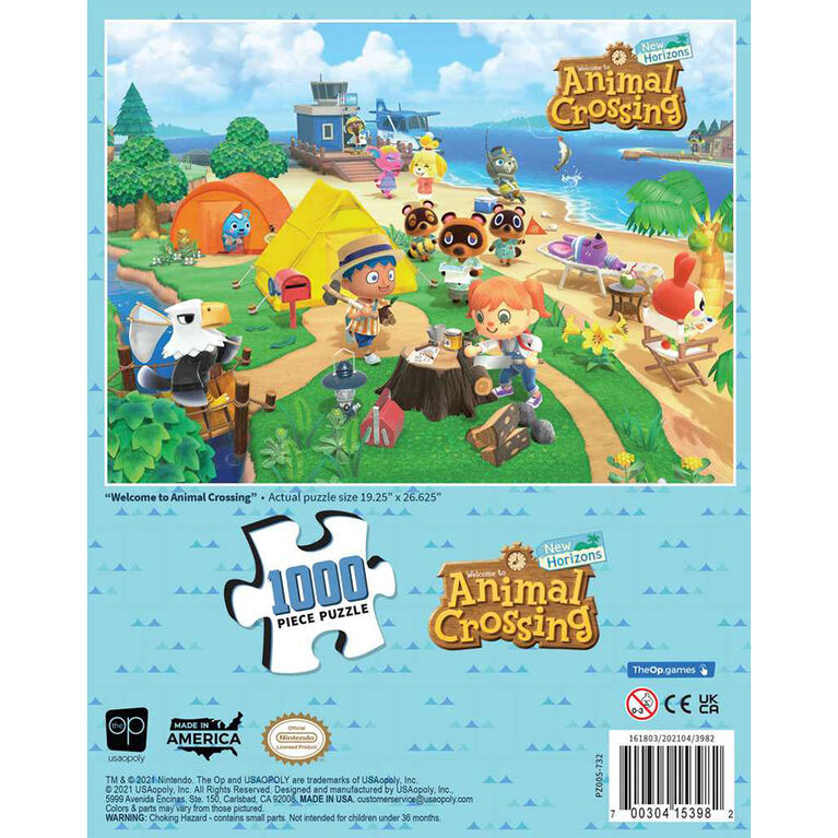 Casse-Tête De 1000 Pièces - "Animal Crossing" "Welcome to Animal Crossing" - Édition anglaise