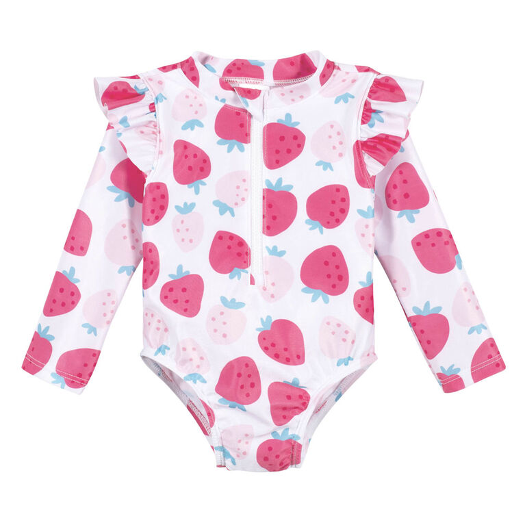 Gerber - Baby & Toddler Summer Blossom Rash Guard - 5T