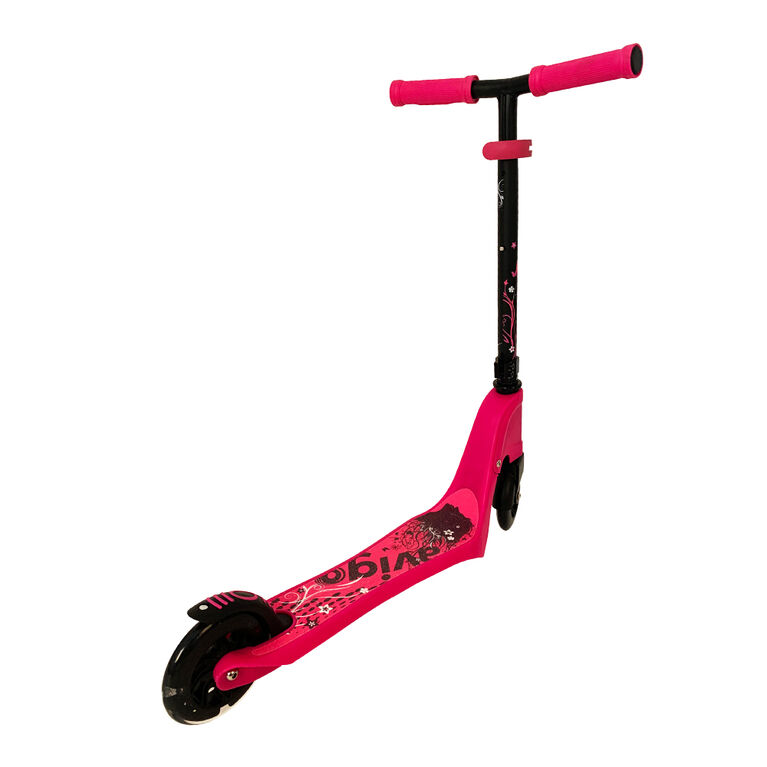 Avigo Kick Scooter With Light Up Wheels - Pink