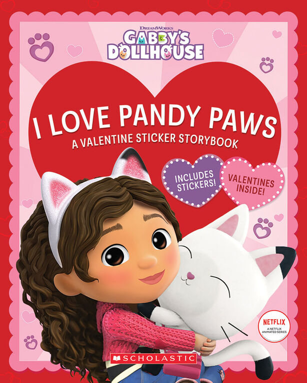 I Love Pandy Paws: A Valentine Sticker Storybook (Gabby's Dollhouse) (Media tie-in) - English Edition