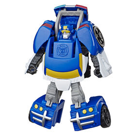 Robot jouet convertible Playskool Heroes Transformers Rescue Bots Academy - Figurine de 11 cm articul&eacute;e de Chase le robot policier, jouets pour enfants de 3 ans et plus