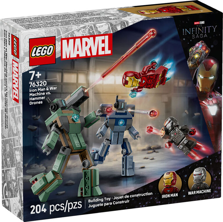 LEGO Marvel Iron Man & War Machine vs. Hammer Drones Building Toy for Boys & Girls, Ages 7+ - 76320 LEGO Marvel Iron Man & War Machine vs. Hammer Drones Building Toy for Boys & Girls, Ages 7+ - 76320