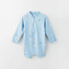 9-12m maillot dermoprotecteur à manches raglan - bleu pâle