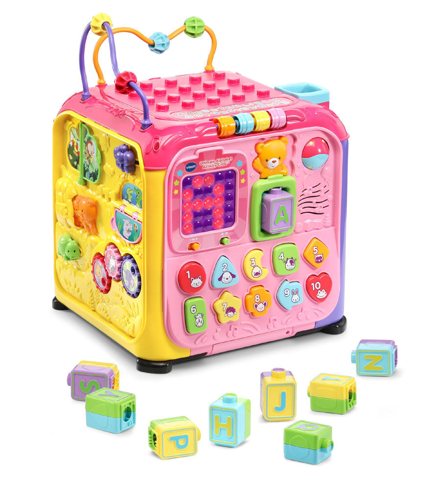 Vtech learning cube pink top