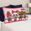 L.O.L. Surprise! Jumbo Funky Fur Pillow, 20" x 30"