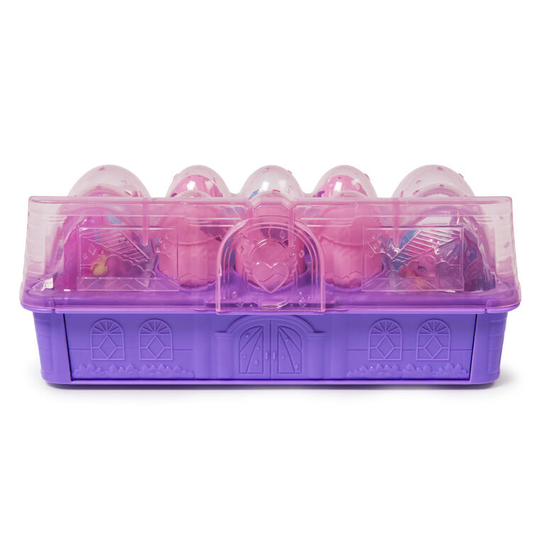 Hatchimals CollEGGtibles, Coffret Famille de licornes avec décor surprise, 10 personnages et 2 accessoires