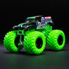 Monster Jam, Official Grave Digger Monster Truck, Die-Cast Vehicle, Nitro Neon Series, 1:64 Scale