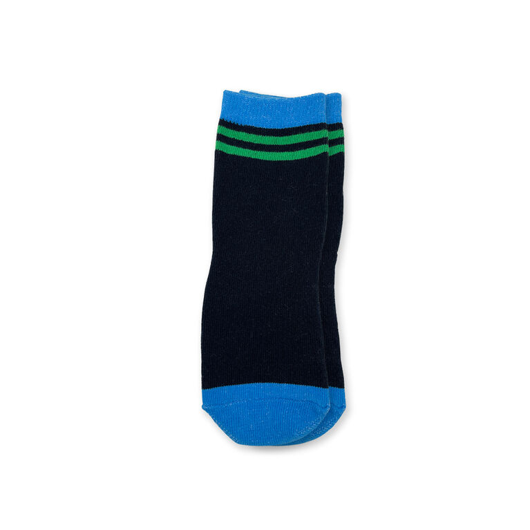 Chloe + Ethan - Toddler Socks, Royal Blue Sport Stripe
