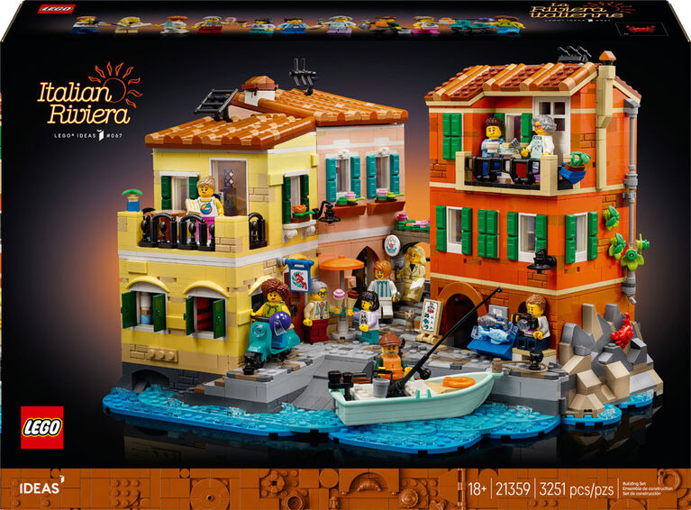 LEGO Ideas La Riviera Italienne, Ensemble Modèle d'Architecture pour Adultes, Cadeau Thématique, Ensemble de Construction 21359 LEGO Ideas La Riviera Italienne, Ensemble Modèle d'Architecture pour Adultes, Cadeau Thématique, Ensemble de Construction 21359