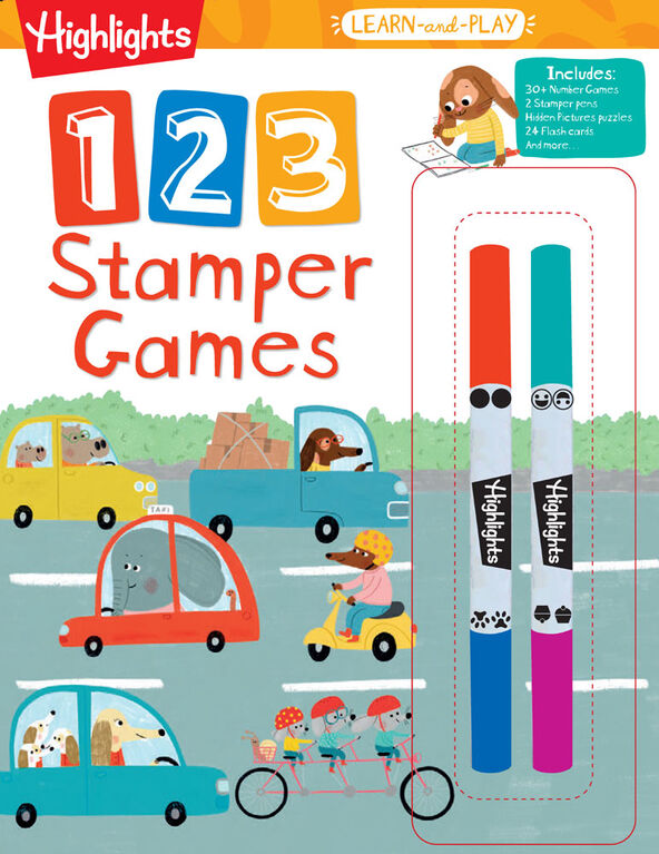 Highlights Learn-and-Play 123 Stamper Games - Édition anglaise