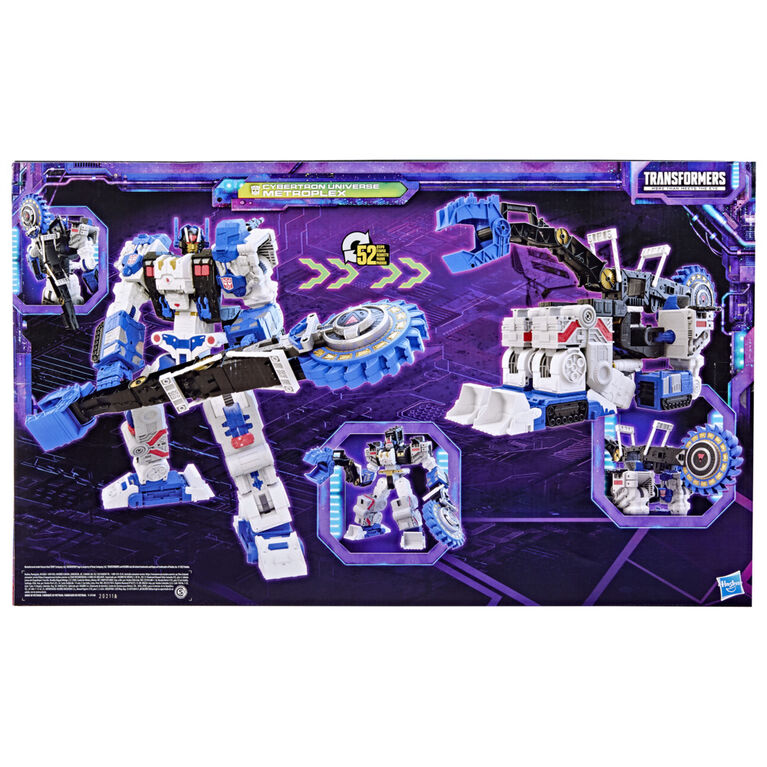 Transformers Toys Generations Legacy Series Titan Cybertron Universe Metroplex Action Figure, 22-inch