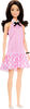 Barbie Fashionistas Doll #224 with Black Hair, Pink Gingham Dress & Accessories, 65th Anniversary
