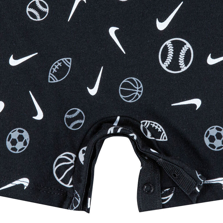 Nike  Romper - Black - Size Newborn