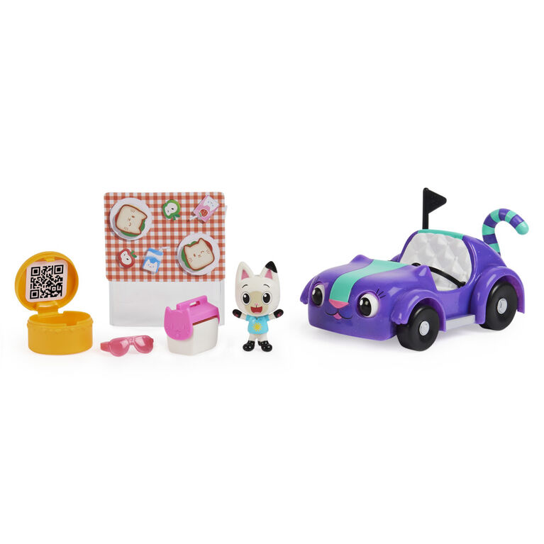 Gabby's Dollhouse, Carlita Toy Car with Pandy Paws Collectible