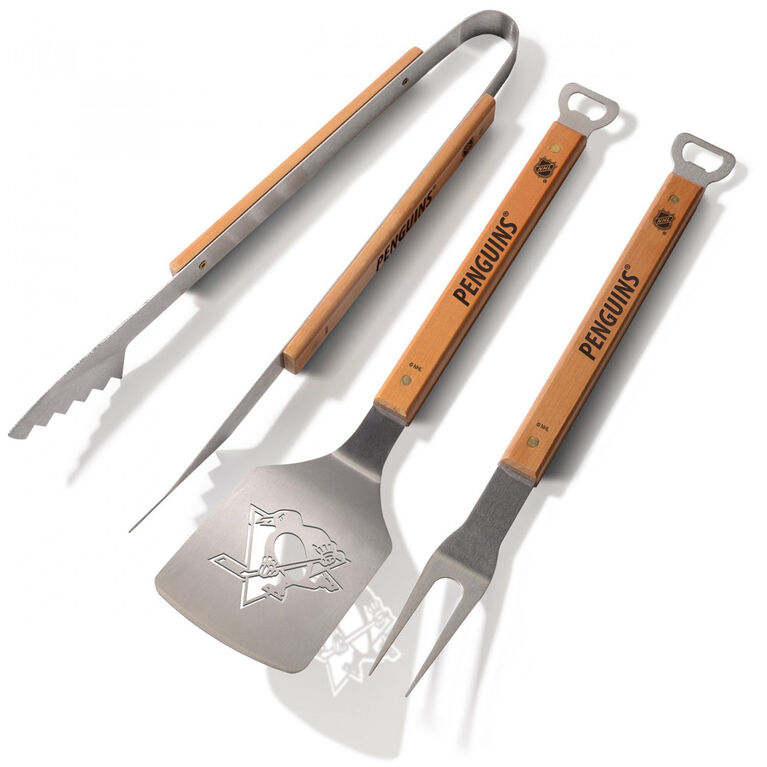 Pittsburgh Penguins Classic 3-Piece BBQ Set - English Edition