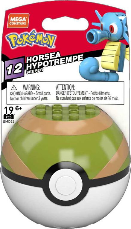 Mega Pokemon Horsea Construction Set with character figures (19 Pieces)