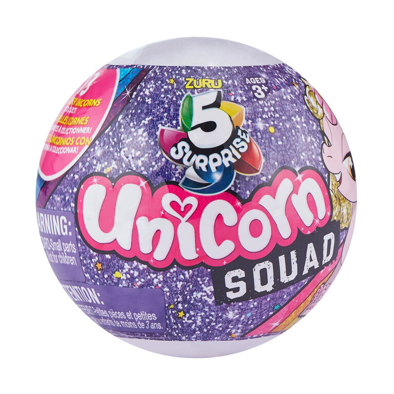 5 Surprise Unicorn Squad Series 2 Mystery Collectible Capsule