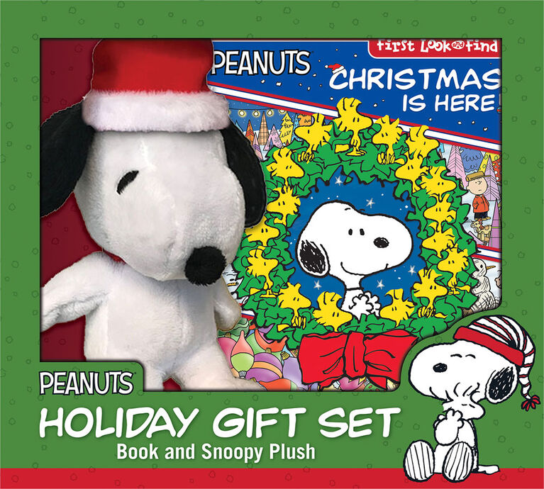 Phoenix - Christmas Is Here! Holiday Gift Set - First Look and Find Activity Book and Snoopy Plush - English Edition
