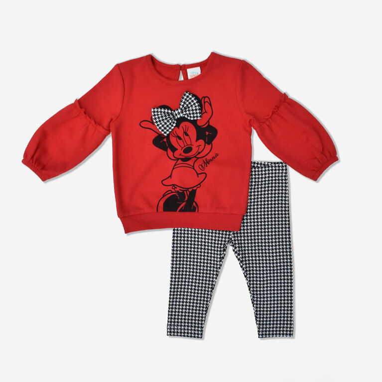 Minnie Mouse Ens.Legging 2Mcx Rouge 18M