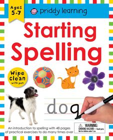 Wipe Clean Workbook: Starting Spelling - Édition anglaise