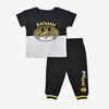 Warner Brothers Batman 2 Piece Top/Jogger Set Black 3-6 Months