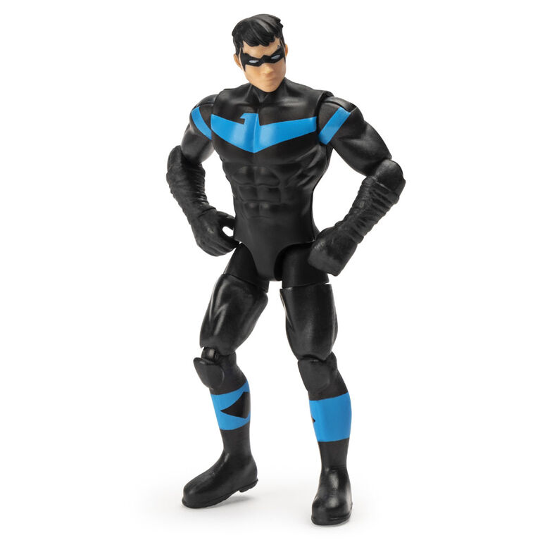 Batman 4-Inch Nightwing Action Figure with 3 Mystery Accessories, Mission 1