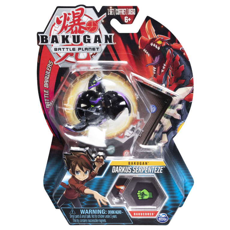 Bakugan, Darkus Serpenteze, Créature transformable à collectionner de 5 cm