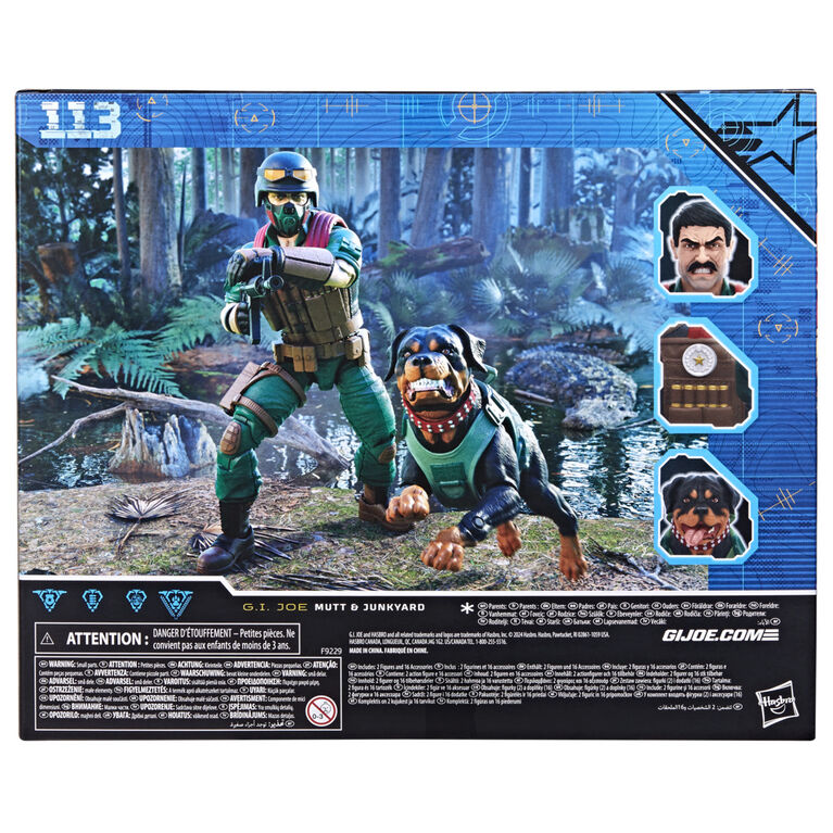 G.I. Joe Classified Series, figurine de collection #113 Mutt et chien Junkyard