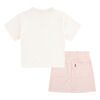 Levis T-shirt and Skirt Set - Pink
