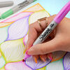 Marqueurs permanents Sharpie Glam Pop, pointe fine, couleurs assorties, 5 unités