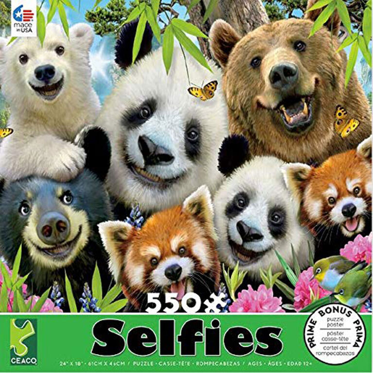 Ceaco Selfies Bear Essentials Puzzle 550 Pieces