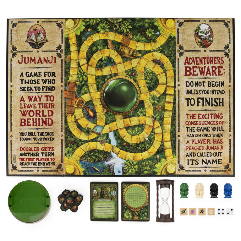 Jeu de société Jumanji, la dernière édition du jeu d'aventure classique - Édition anglaise