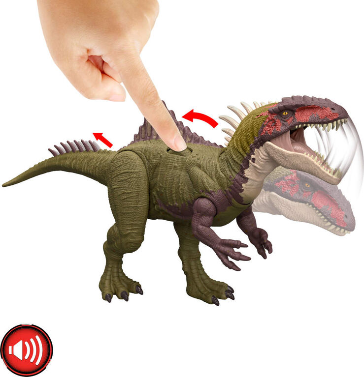 Jurassic World Chaos Theory Battle Roarin' Becklespinax Dinosaur Action Figure