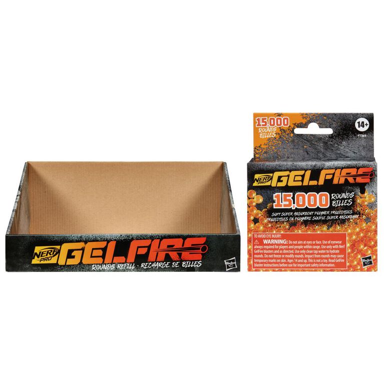 Nerf Pro Gelfire Refill, 15000 Gelfire Rounds, For Use With Nerf Gelfire Blasters, Outdoor Games For Ages 14 and Up