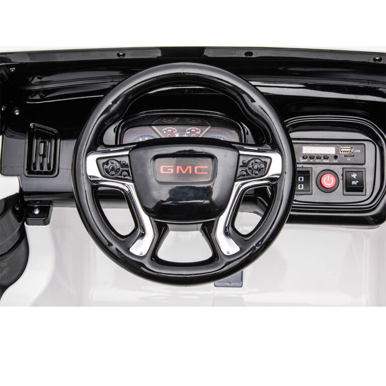 Kidsvip 12V Gmc Canyon At4 W/ Rc-White - Édition anglaise