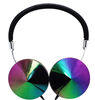 Art + Sound Iridescent Headphones with Mic, Black
