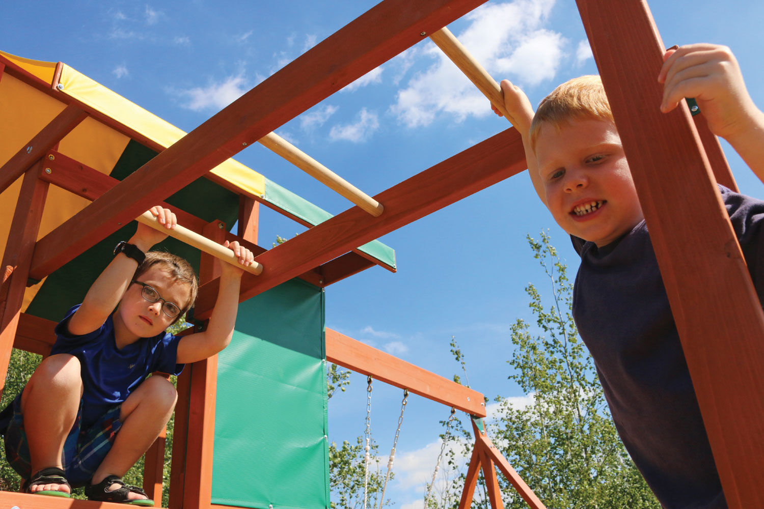 big backyard hazelwood wooden playset