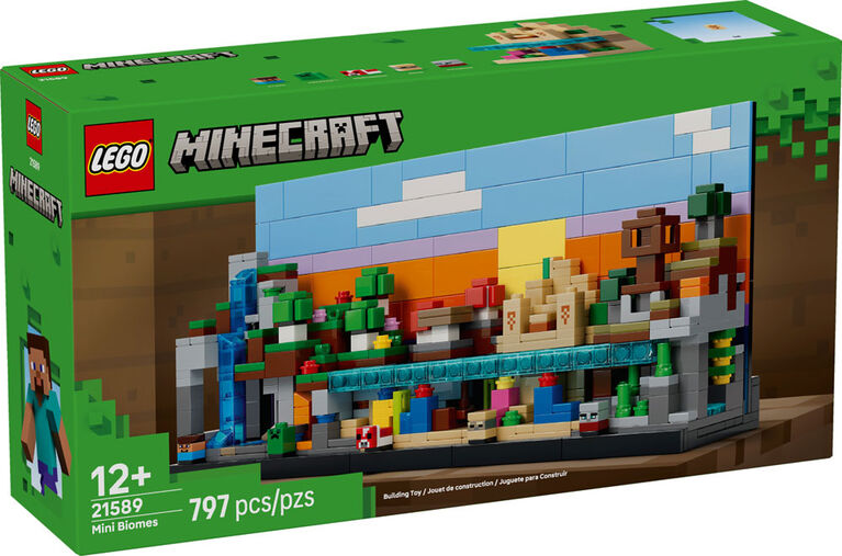 LEGO Minecraft Mini Biomes Building & Pretend Play Toy for Boys, Girls, & Kids, Ages 12 + - 21589
