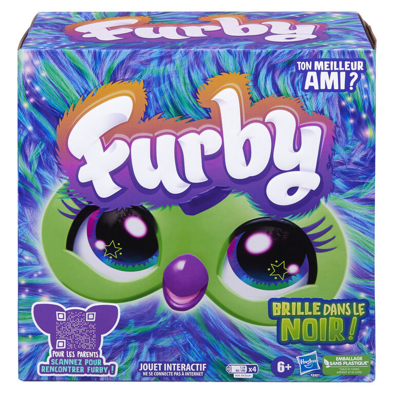 Furby Galaxy Glow in the Dark Interactive Plush Toy - French Edition
