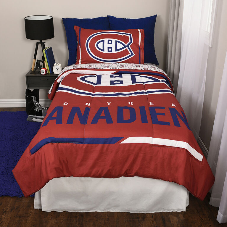 NHL Montreal Canadiens 4-Piece Twin Bedding Set
