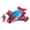 Playskool Heroes Marvel Super Hero Adventures Spider-Man Jet Quarters