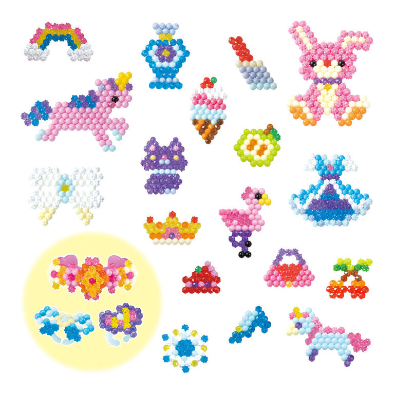 Princesses Disney Aquabeads  Animaux en perles, Schémas de bijoux en  perles, Perles d'eau