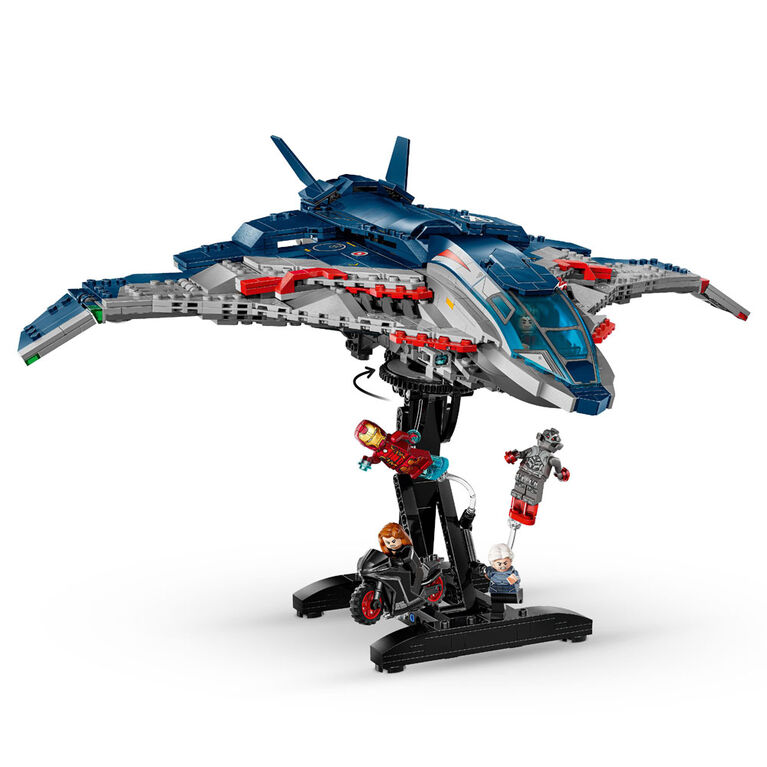 LEGO Marvel Avengers: Age of Ultron Quinjet - Kids Toy With Collectible Marvel Action Figures - 76325