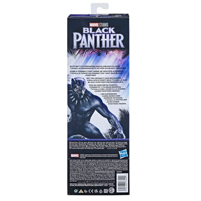 Marvel Black Panther Marvel Studios Legacy Collection Titan Hero Series Black Panther Toy 12-Inch-Scale Action Figure