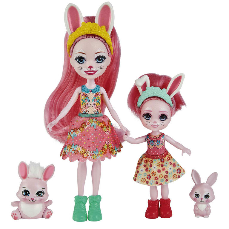Enchantimals-Soeurs Bree et Bedelia Lapin avec 2 figurines animales - Notre exclusivité