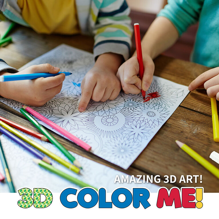 SpiceBox Trousses d'art pour enfants, Imagine, Colorie-moi en 3D, Tranche d'âge - Édition anglaise