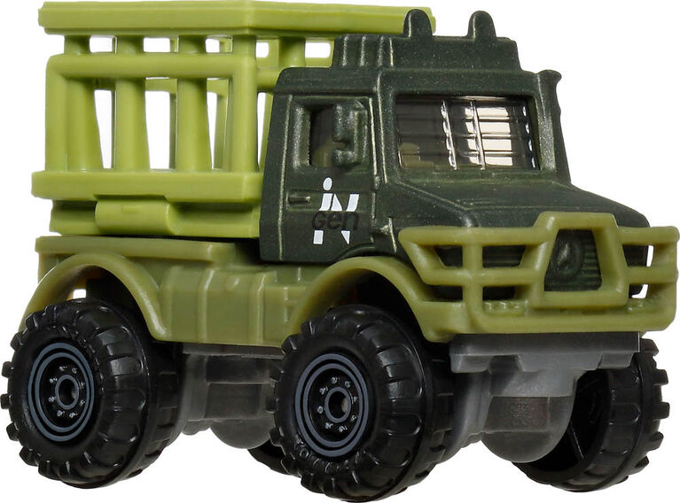 Matchbox Jurassic World 5-Pack, 4 1:64 Scale Die-Cast Toy Cars with 1 Dinosaur (Styles May Vary)
