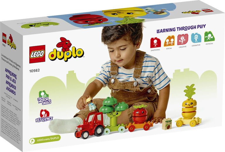 LEGO DUPLO My First Fruit and Vegetable Tractor 10982 Building Toy Set (19 Pieces)