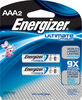 Paquet de 2 piles AAA Energizer Ultimate Lithium