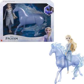 Disney Frozen Elsa Fashion Doll and Horse-Shaped Water Nokk Figure